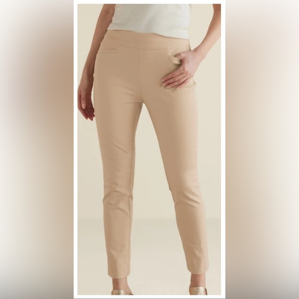 Soft Surroundings | Women's Superla Stretch Pull On Straight Leg Ankle Pants PXL